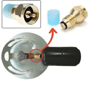 

Camping Adapter Hiking Cooking Parts Supplies Brass Propane Refill 7/8-14
