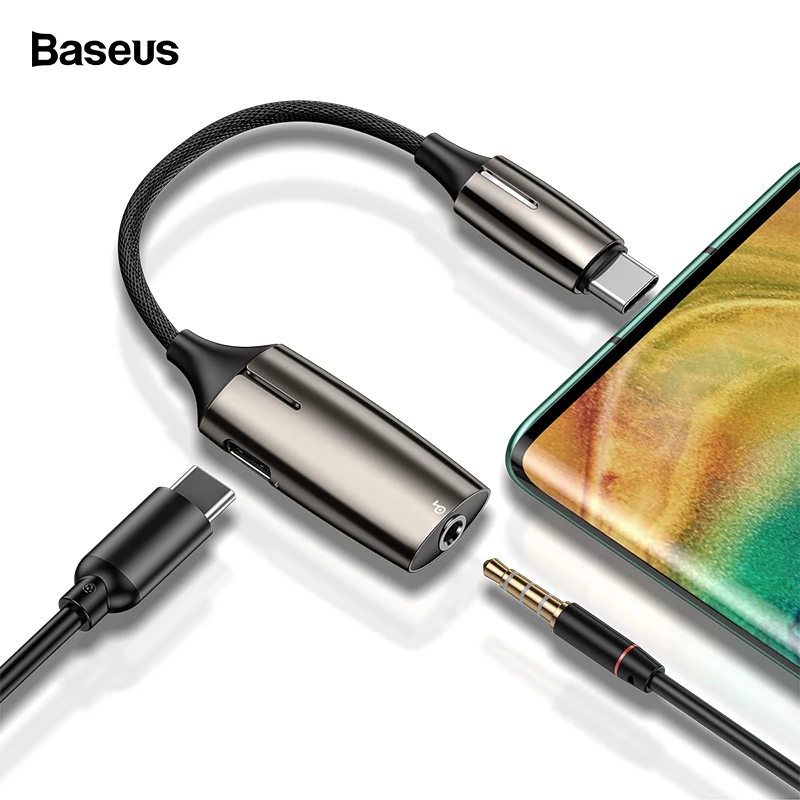 Кабель адаптер Baseus OTG USB C для Huawei Mate 30 20 P30 Pro конвертер Type папа разъема 3 5 мм Тип
