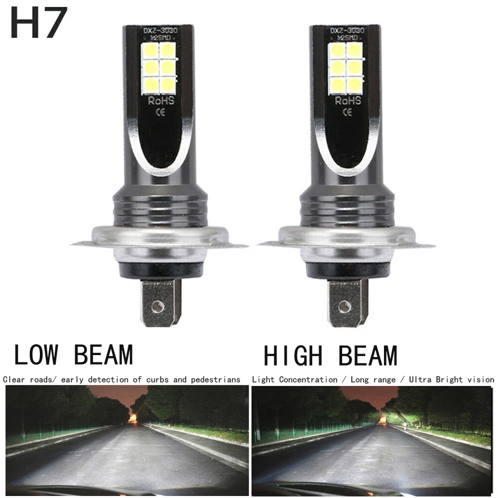 2pcs / set H7 110W LED Car Headlight Car Front Bulb Super Bright White Beam 6000K 12V Car Modeling Fog Light Kit 2pcs / set H7 110W LED Car Headlight Car Front Bulb Super Bright White Beam 6000K 12V Car Modeling Fog Light Kit
