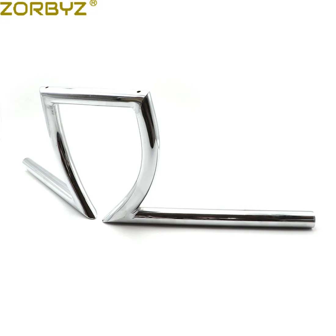 ZORBYZ мотоцикл 7/" 22 мм железный черный/Хромированный руль Z Bars для Chopper Bobber на заказ