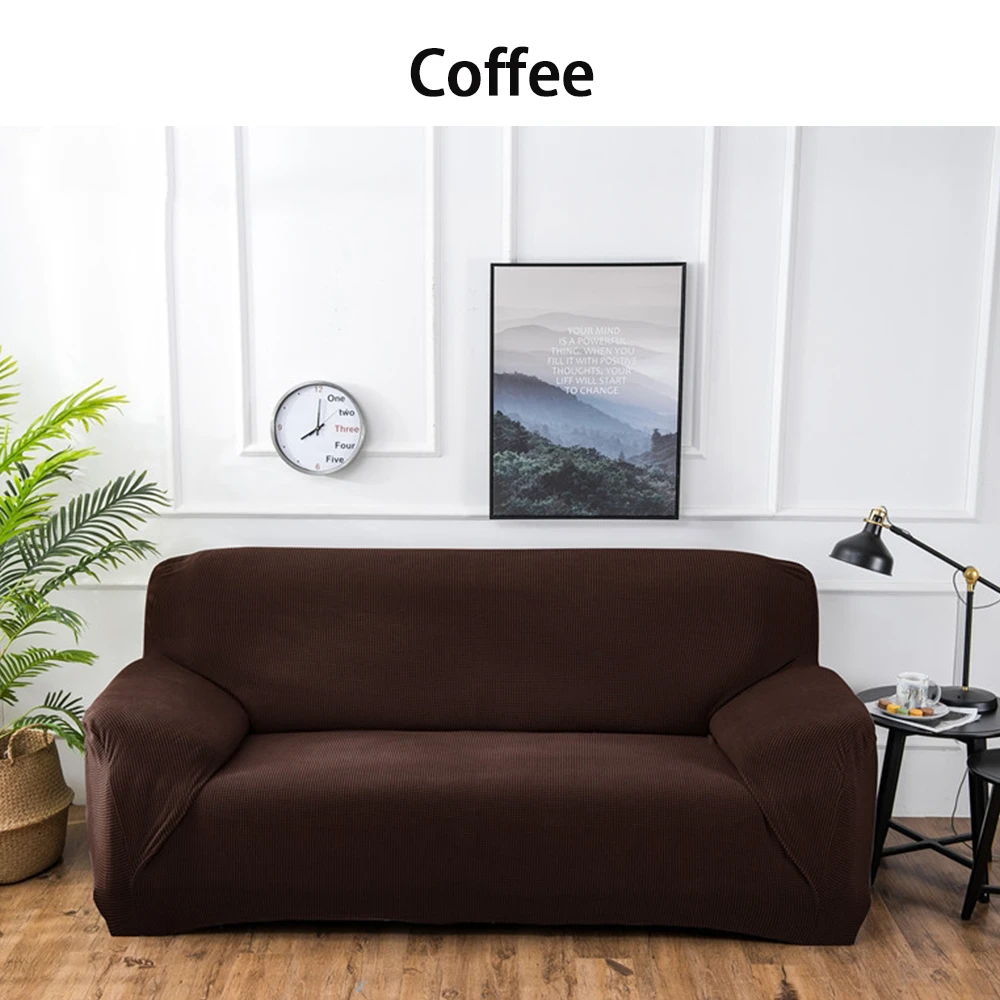 Coffee Expert Shake флис набор диванов полный пакет Универсальный Набор компактный пакет эластичная сила общая группа чехол для дивана - Цвет: Coffee