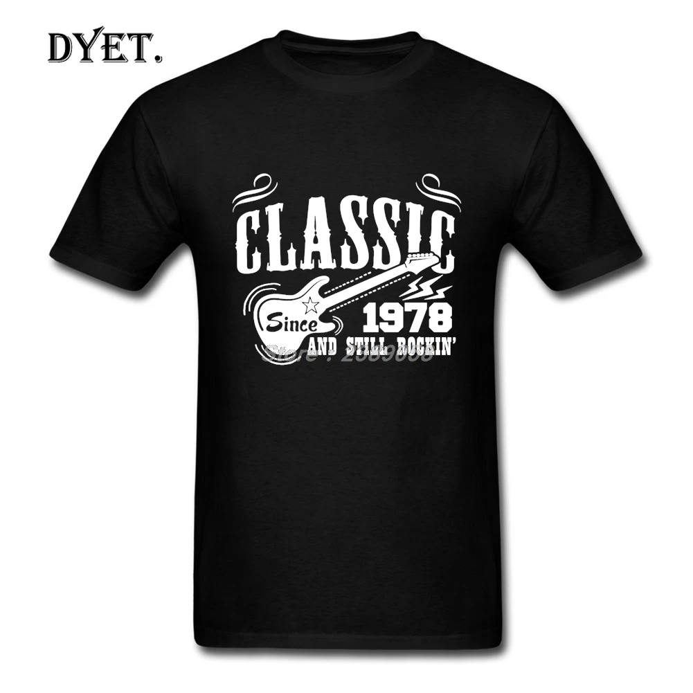 New T-Shirt Men High Quality Rock Design Classic Since 1978 Adult Tee-Shirt Cool Tops | Мужская одежда