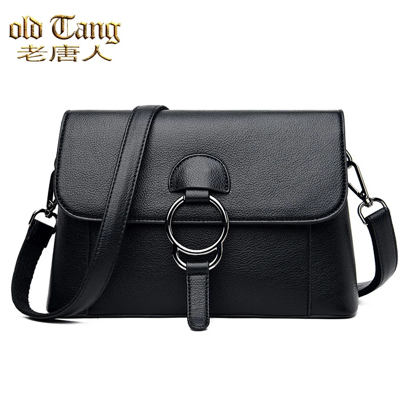 

OLD TANG Retro Handbags Women Messenger Bag Female PU Leather Luxury Shoulder Crossbody Bags For Women 2020 Sac A Main Femme