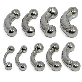 

1 Piece Big Size Stainless Steel Straight Barbell Rings Curved Banana Tragus Ear Piercing PA Nipple Bar Body Jewelry