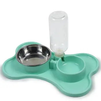 

Stainless Steel Non-slip Pet Bowls Pet Dog Water Bottle Puppy Cat Drink Bowl Dog Food Double Bowl Pet Cat Feeder Supplies