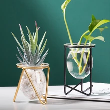 Flower-Vase Ornaments Terrarium Glass-Containers Nordic-Art Home-Hydroponic-Plant Garden