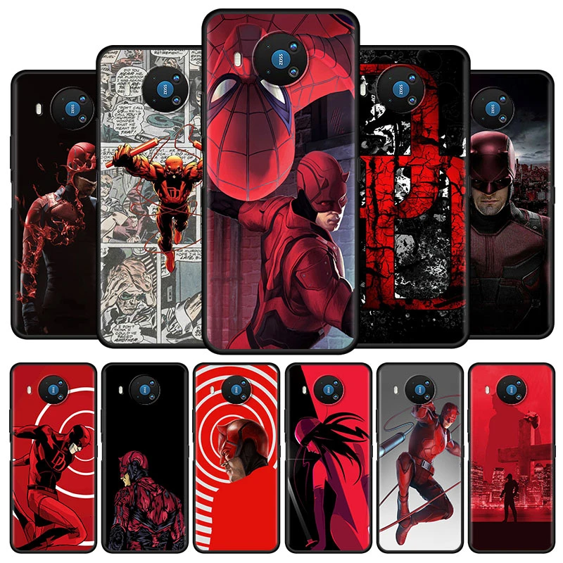 Super Hero Daredevil Cell Phone Case For Nokia 7 2 G10 5 4 5 3 3 4 1 4 X10 2 4 2 3 C20 8 3 2 2 4 2 3 2 Xr20 Black Soft Cover Phone Case Covers Aliexpress