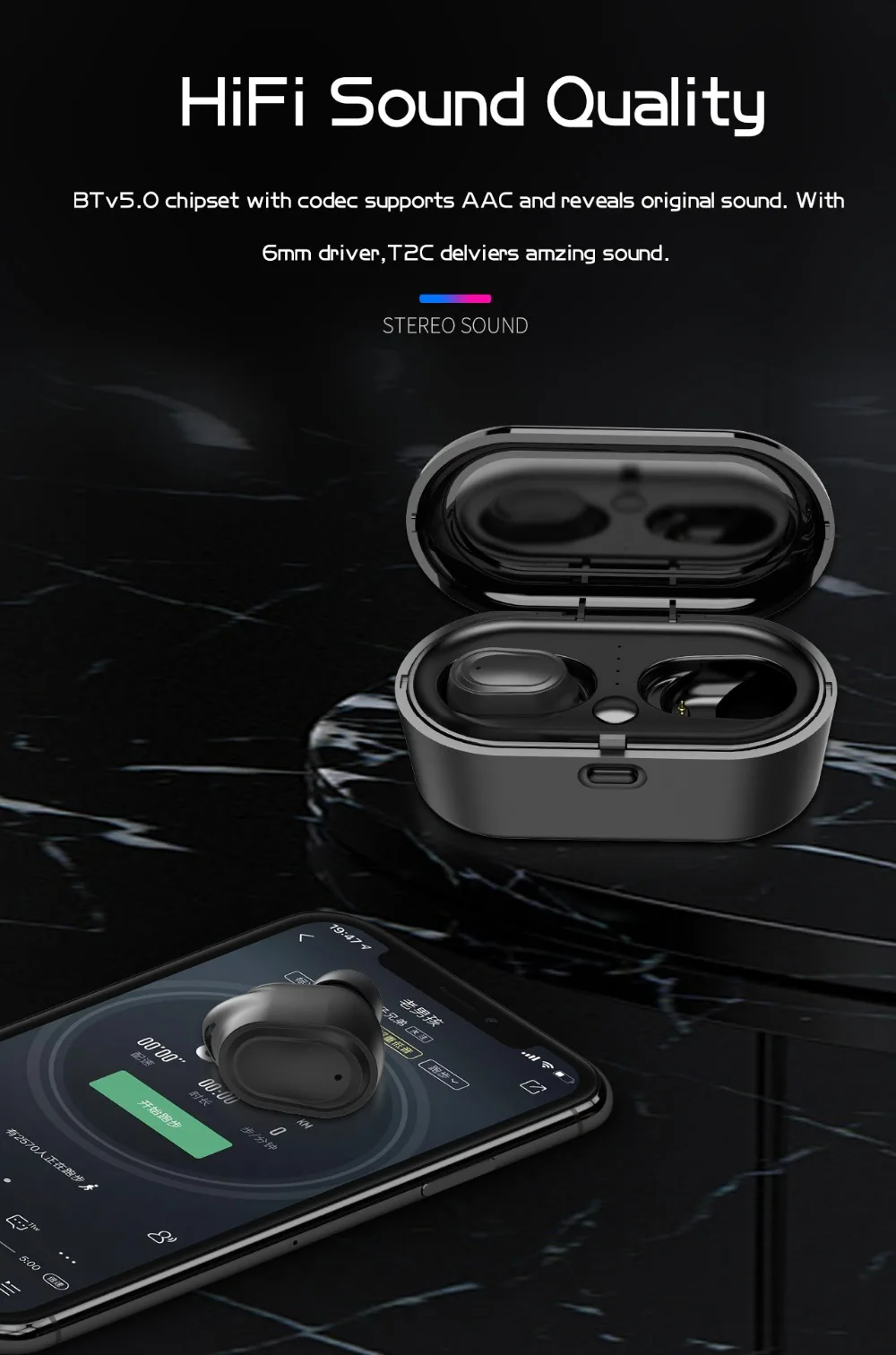Air 2 Tws Bluetooth наушники мини беспроводные наушники Беспроводная гарнитура Спорт громкой связи Наушники с зарядным устройством для телефона xiaomi