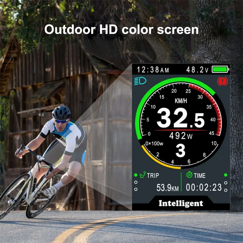 860c P860c Electric Bicycle Display Waterproof Ebike Computer Bafang Mid  Motor Hub Motor Electric Bike Speedometer Controller - Electric Bicycle  Accessories - AliExpress