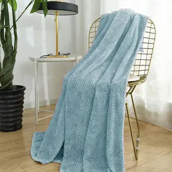 

Textile Super Warm Soft Flannel Blankets Aircraft Sofa Children Car Travel For Office Portable Bedding Blanket Coverlet J9X8