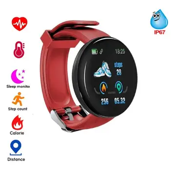 

D18 Smart Watch Round Smartwatch Women Watch Waterproof Sport Tracker WhatsApp For Android For Ios Watch