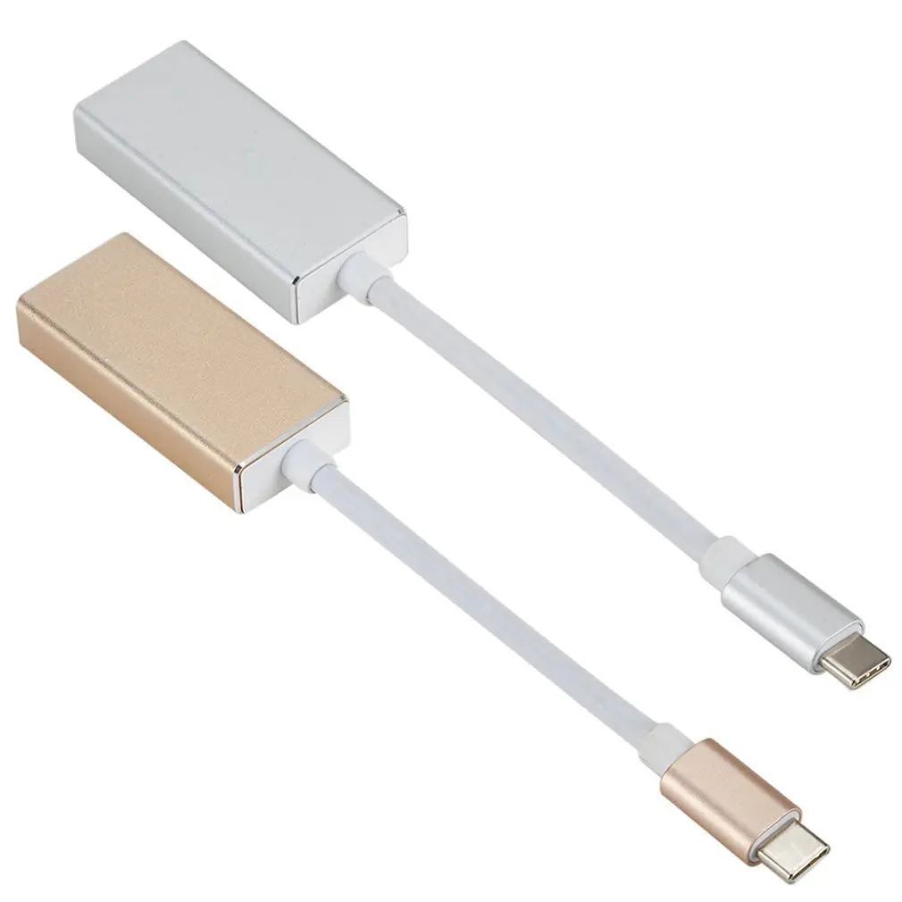 Адаптер type-C для Dp Usb C к большому конвертеру Dp из алюминиевого сплава 1080P видеокарта конверсионный линейный адаптер