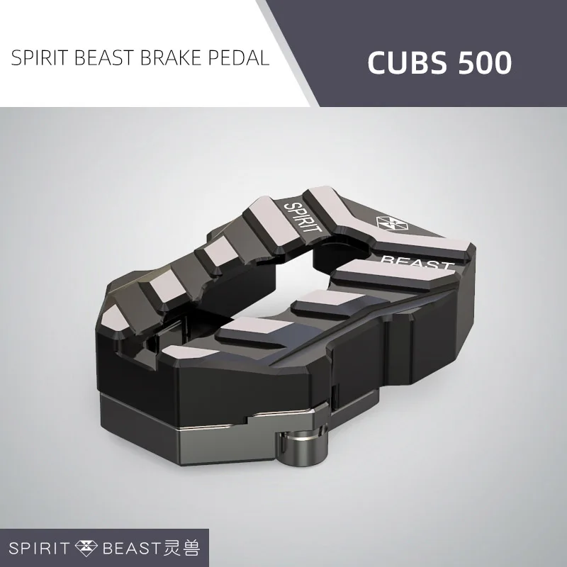 Spirit Beast мотоциклетные подножки задняя педаль для Honda Cub 500 Benelli Leoncino BJ500 Suzuki Yamaha Triumph аксессуары - Цвет: BLACK
