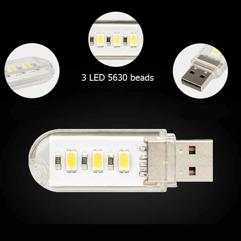 Портативный Миниатюрный светодиодный ночник для кемпинга питание от USB