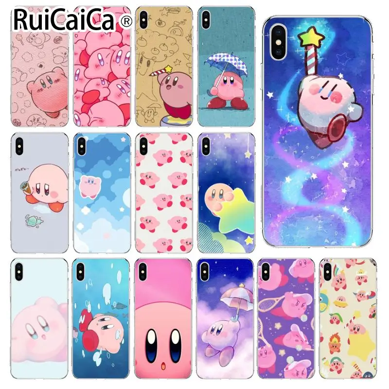 

Ruicaica Game Kirby Series Coque Shell Phone Case for iPhone 5 5Sx 6 7 7plus 8 8Plus X XS MAX XR