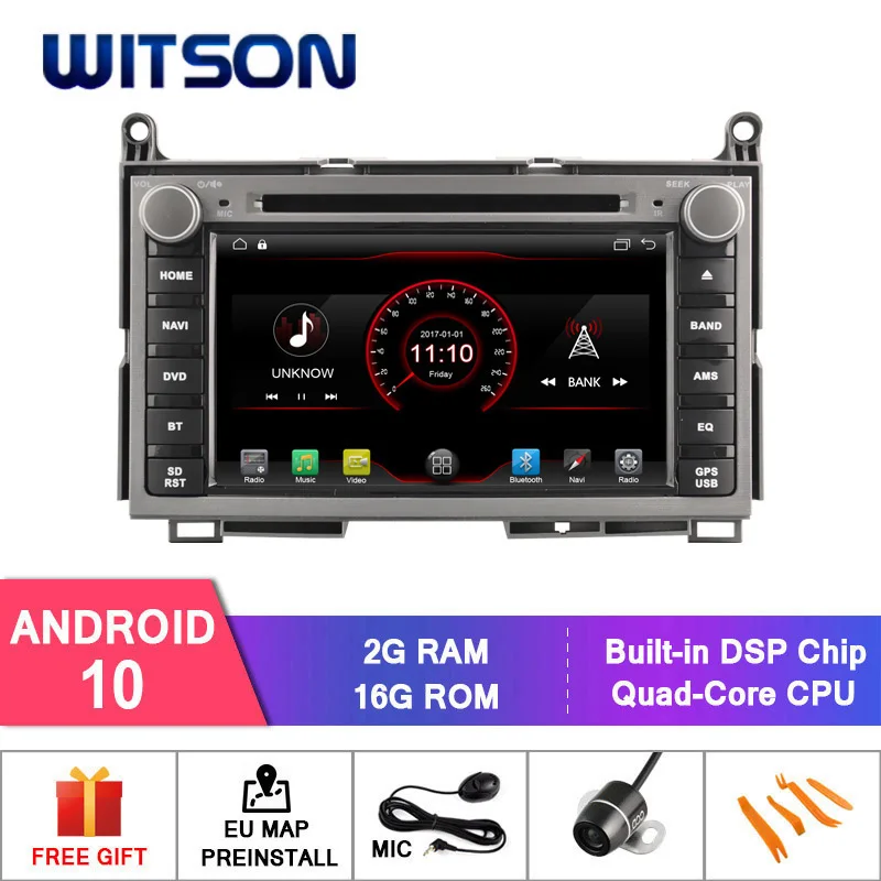 Автомагнитола WITSON Android 10 DVD GPS для TOYOTA VENZA 2013 автомобильный плеер зеркало