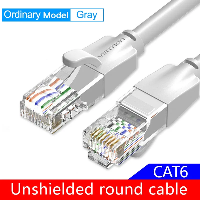 Kabel Ethernet Vention RJ45 Cat 6A Kabel sieciowy UTP RJ 45 do Cat6 Cat6a Kompatybilny kabel krosowy do modemu Kabel routera