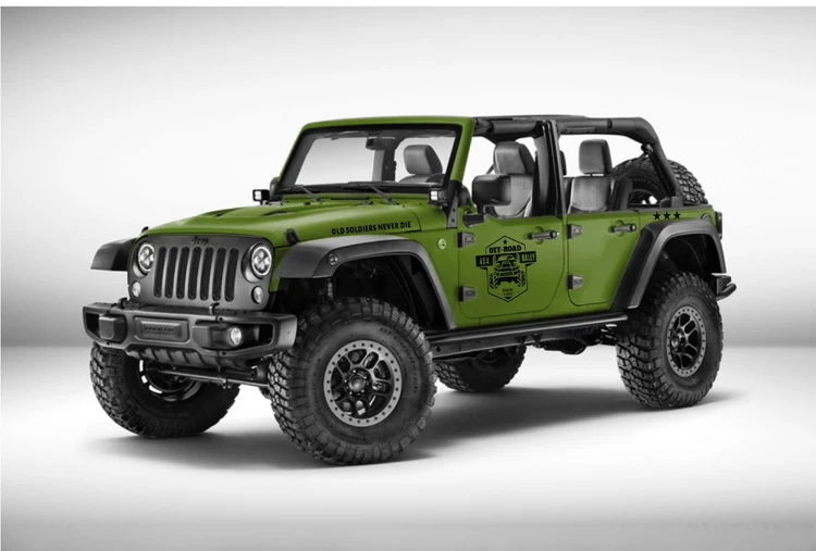 Автомобильная наклейка для JEEP Wrangler Renegade Компас Патриот Чероки Grand Cherokee 4x4 на обе стороны кузова авто наклейки
