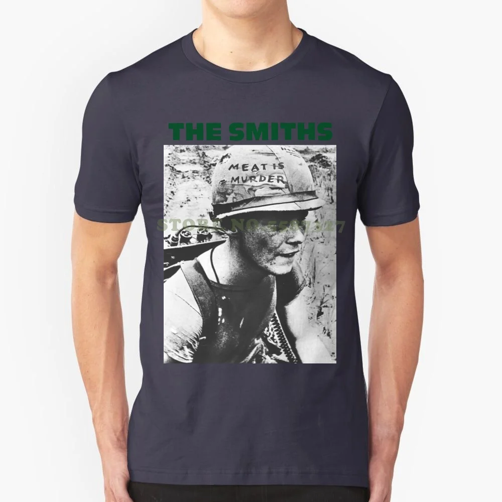 Fashion Tee The Smiths Meat Is Kill English Rock Band Retro Indie Unisex Colors 492 Cool Ladies Black