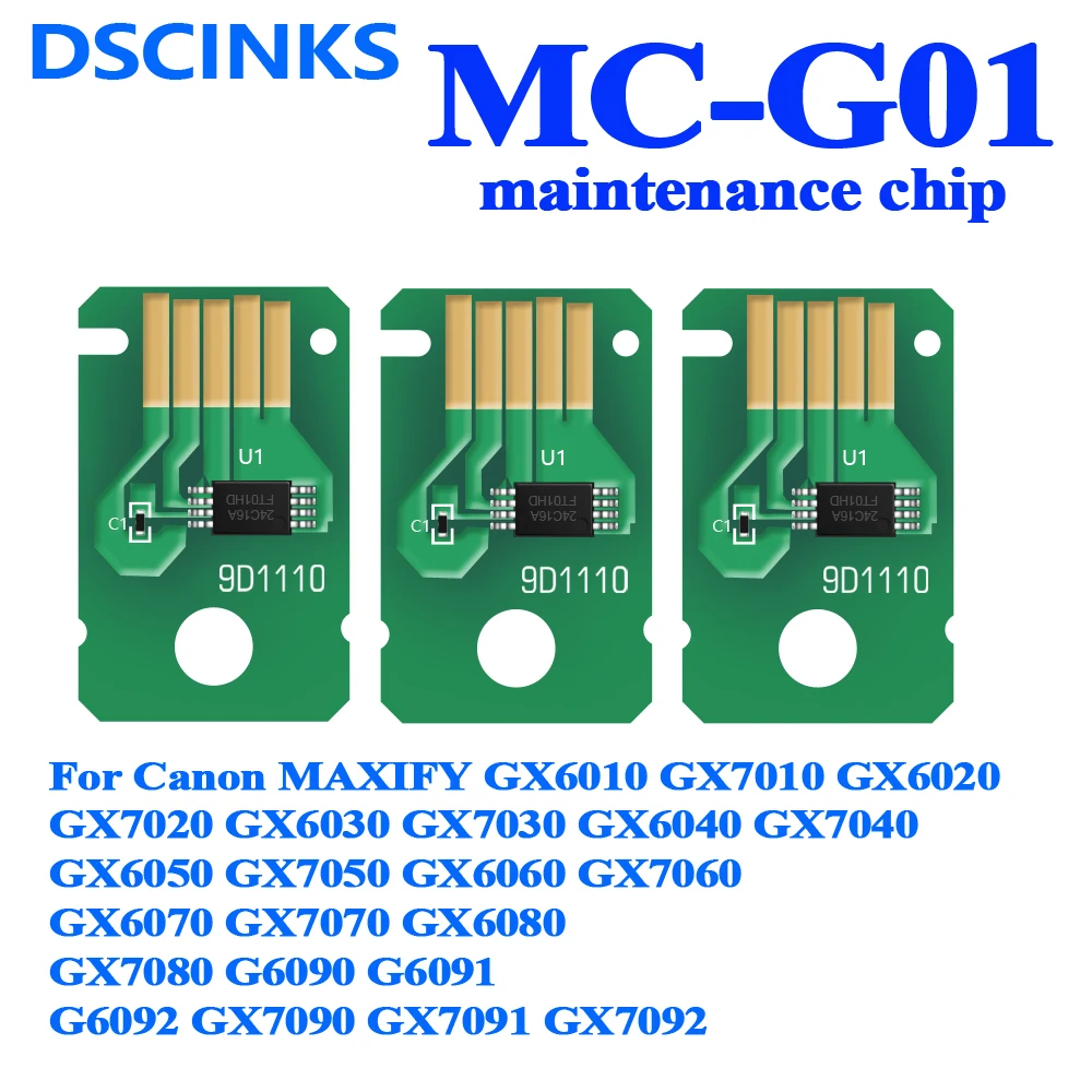 MC-G01 MC G01 чип для резервуара технического обслуживания MCG01 Canon MAXIFY GX6010 GX7010 GX6020 GX7020