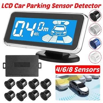 

Auto Parktronic LED Digital Parking 4/6/8 Sensor Reverse Backup Car Parking Reversing Radar Monitor Detector System Backlight