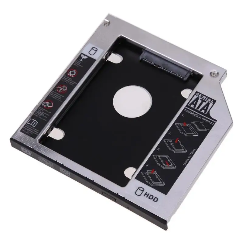 2,5 ''9,5 мм Универсальный SATA 2nd HDD SSD карман для жесткого диска для CD/DVD-ROM Оптический отсек жесткий диск с отверткой