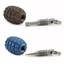 Титановый сплав нож бусы на шнурок Paracord кулон с мини зубочистка или ушной нож открытый кемпинг EDC Многофункциональный инструмент