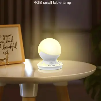 

Smart LED Table Lamp Bedroom Bedside RGB Color Night Light Sound Control Rechargeable Sleeping Light Home Decor