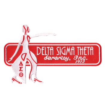

delta sigma theta sorority embroidery patch