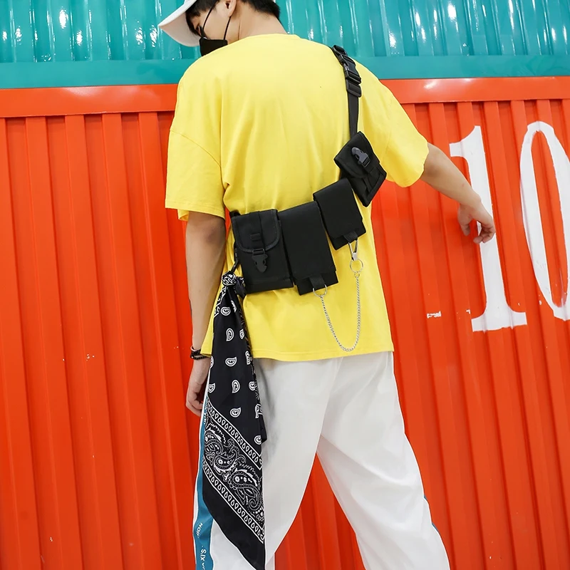 Сумка для Мужская модная уличная одежда грудной клетки сумка Fanny Pack мульти-карман дорожная сумка через плечо сумка для телефона сумка на пояс сумка в стиле casual поясная сумка