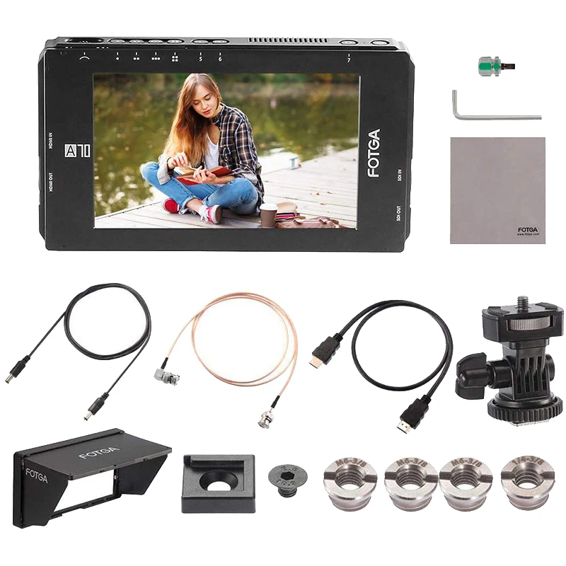 FOTGA A70TLS 7 дюймов FHD видео монитор IPS Pressscreen SDI 4K HDMI вход/выход 3D LUT Двойная Батарея