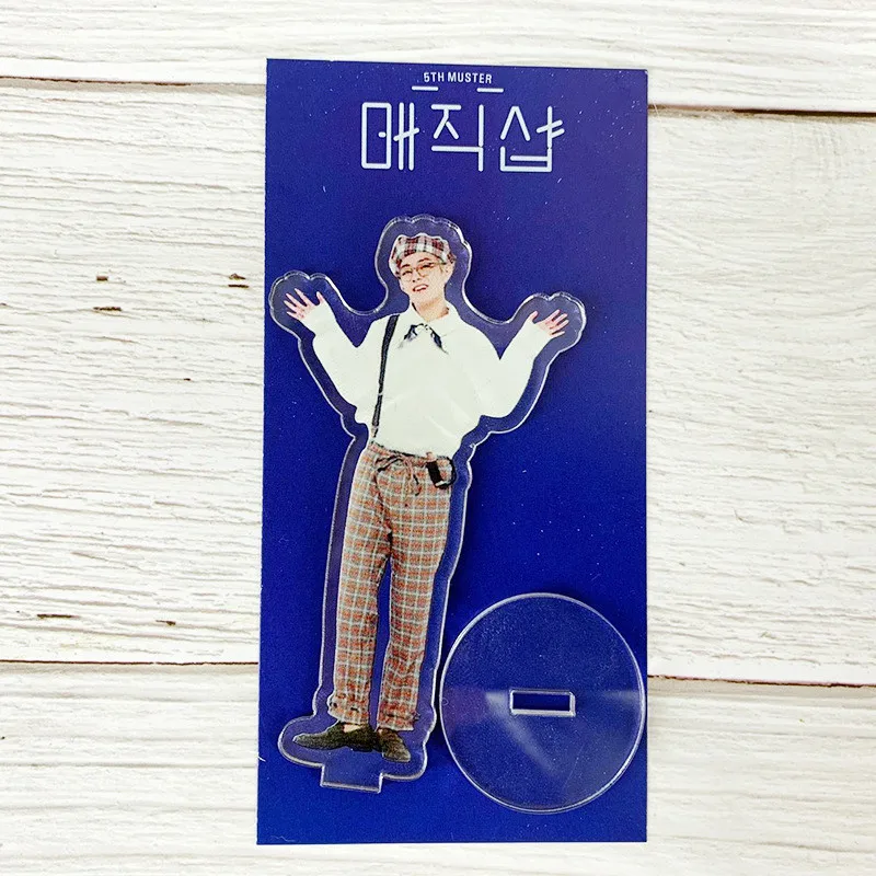 KPOP Bangtan мальчики 5TH MUSTER FESTA прозрачный Стенд Рисунок доска карта душа Persona Love Yourself JUNG KOOK JIMIN JIN SUGA - Цвет: V