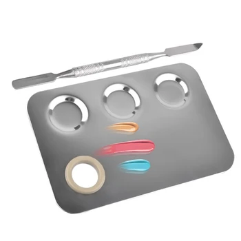 

Stainless Steel Make Up Cosmetic Mixing Spatula Tool Stick For Nail Palette J9G1