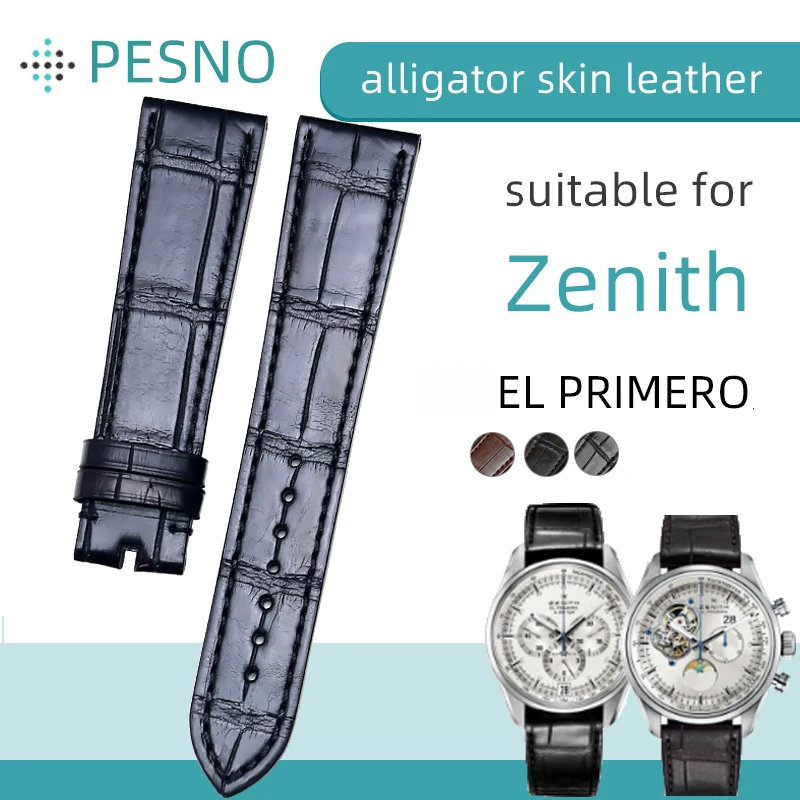 腕時計レザーベルト　新品　ゼニス　クロコダイルレザー ZENITH（時計） ゼニス 替えベルト クロコダイル 純正 ZENITH 革