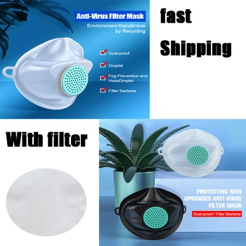 

for child 10 Set TPE Silicone Mouth Masks Washable Protective masks 150 pcs Replace the filter for anti-fog dust-proof Support