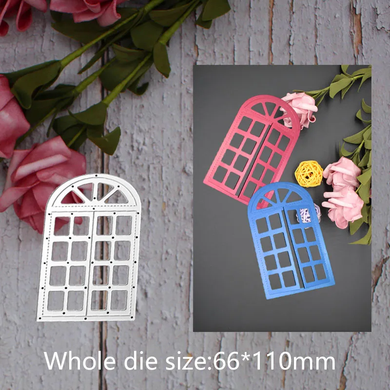 

6.6*11 cm window New Metal Cutting Dies New Stencils for DIY Scrapbooking Paper Cards Craft Making Craft Decoration