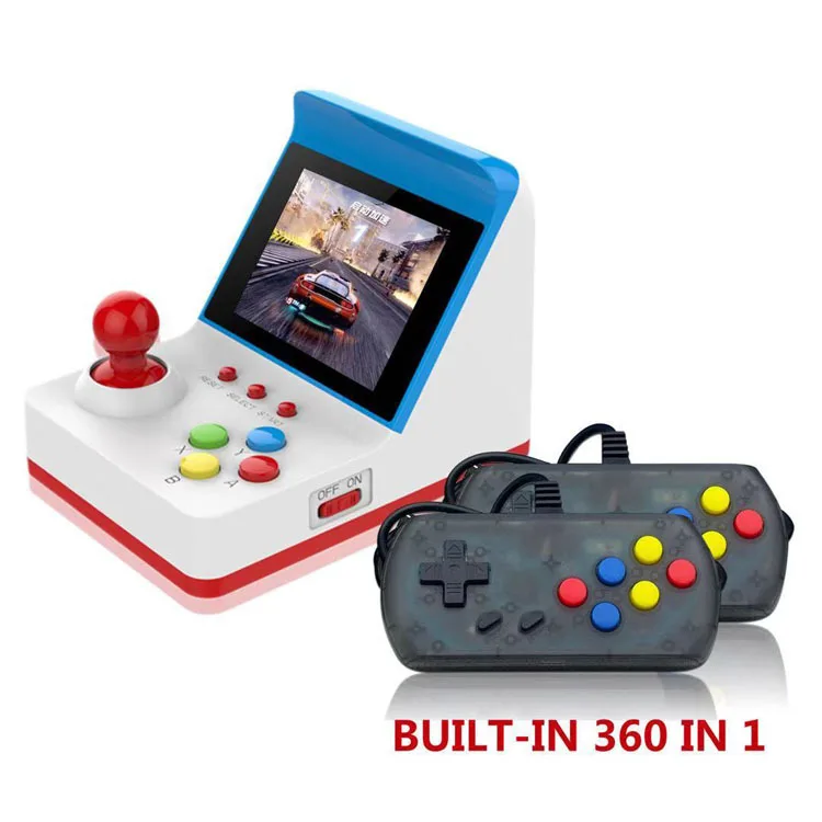 Новая Ретро видео консоль 3,0 дюймов 8 бит портативный игровой плеер Buit-in 360 классические игры два-плеер геймпад поддержка ТВ Игры