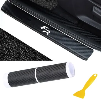

Car Door Sill Plate Stickers FR For Seat Leon 2 Car Door Plate Sticker Decals Protector Auto Accessories Car-Styling 4Pcs/set