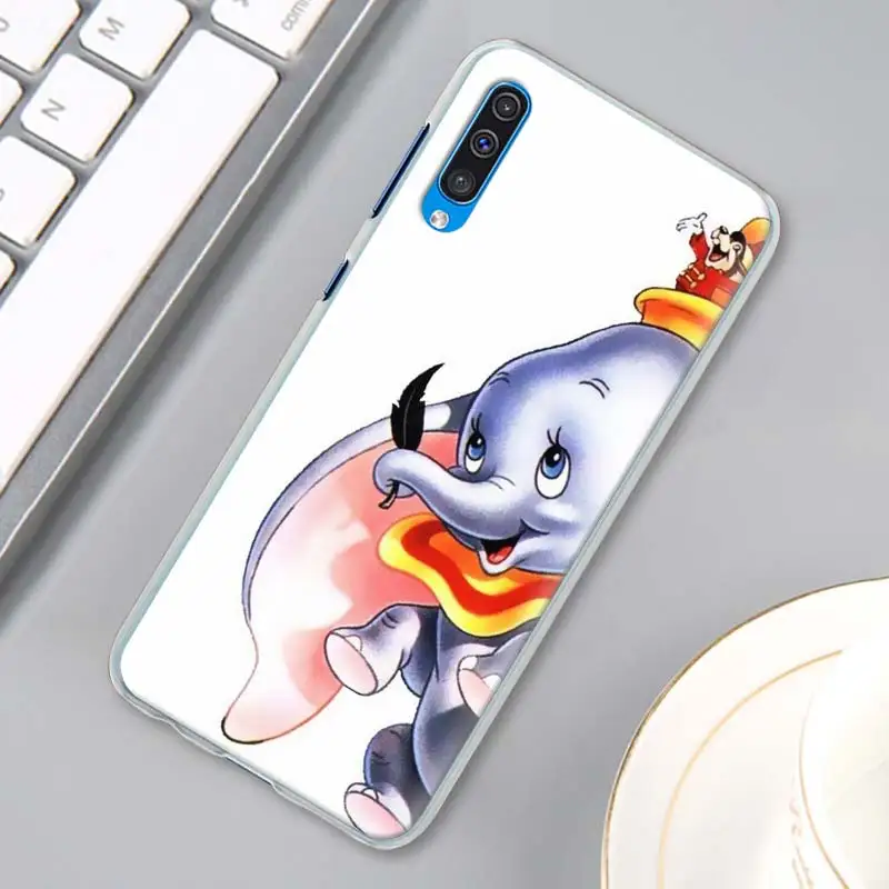 Мультяшный слон Дамбо телефонные чехлы для samsung Galaxy A10 A20e A30 A40 A50s A60 A70 A80 A6 A7 A8 A9 в твердом переплете