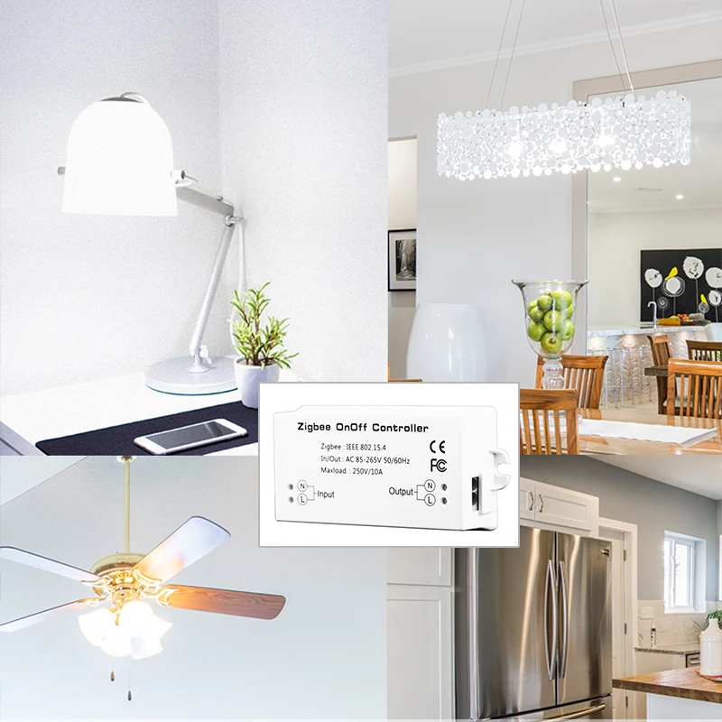ZIGBEE AC85-265V 50/60Hz умный переключатель базовый умный дом удаленного Управление модуль на включение/выключение Управление; ВКЛ/Off Управление; для Alexa