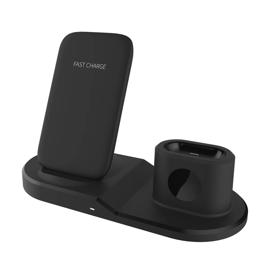 Подставка для зарядки док-станция держатель для iPhone 11 для iWatch 5 для Airpods 3in 1 Многофункциональная подставка для быстрой зарядки док-станция аксессуар