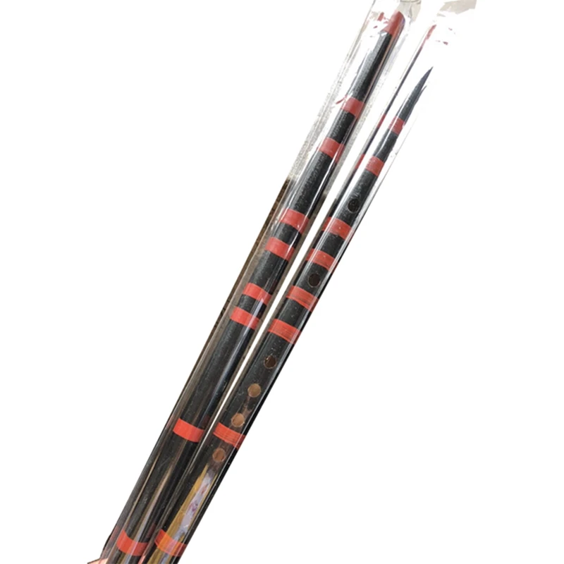 Профессиональная флейта бамбуковый деревянный духовой музыкальный инструмент деревянный ручной работы - Цвет: BK