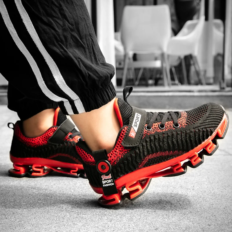 New Trend Kids Unisex Casual Shoes Black Kids Sneakers For Boys Fashion Teenage Trainers Size 31-39 Children Girl Running Shoes