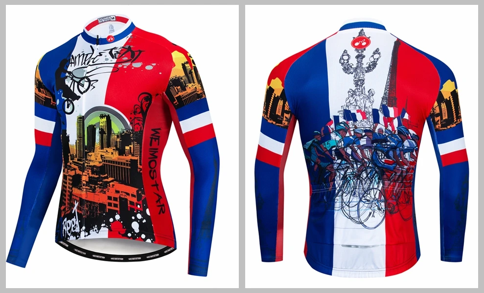 cycling jersey Men Mountain Bike jersey fall MTB Bicycle Shirt long sleeve Road blouse Top Breathable autumn skull black