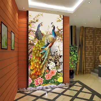 

Full Round Diamond Painting Peacock 5D Diy Diamond Embroidery Animal Mosaic Picture Of Rhinestone Home Decoration