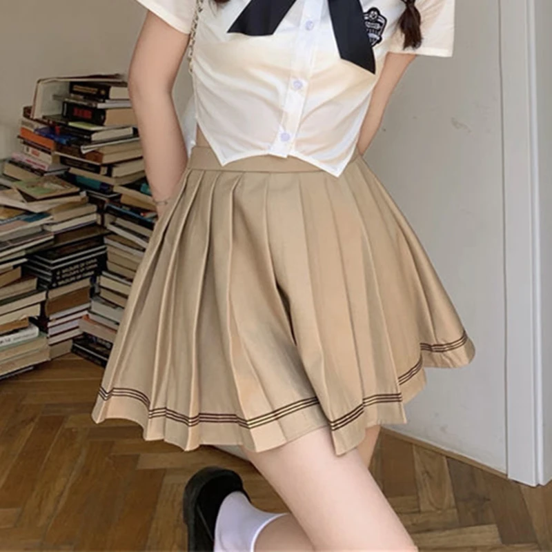 

Summer Women Sexy High Waist Mini Skirt Korean Casual A-Line Pleated Skirts Ladies Slim Streetwear Short Skirts Female