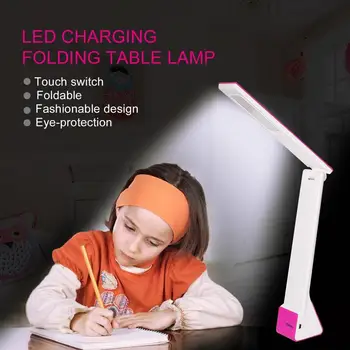 

ICOCO Foldable Portable 2700-6500K PC Cover Fashionable Design Eye-protection Touch Switch LED Charging Folding Table Lamp
