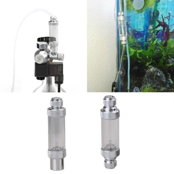 

New CO2 Bubble Counter with Check Valve for Aquarium Carbon Dioxide Measurement Device Double Head Aluminum Alloy CO2 Aquarium