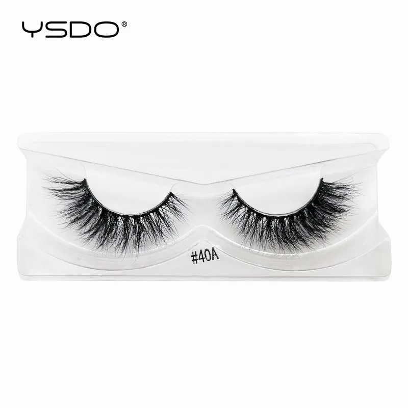 Feitos à Mão Volume de Maquiagem Ysdo Pares Vison Cílios Atacado 3d Postiços Extensão 3a 20 18 Ysdo 20 pares vison cílios atacado 3d