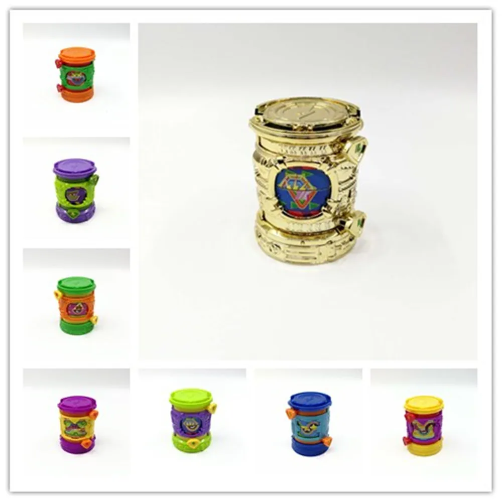1pcs Superzings Garbage Empty Trash Can Model Toy Compatible 3cm Anime Action Figures Superzings Zomlings Kids Boys Gifts